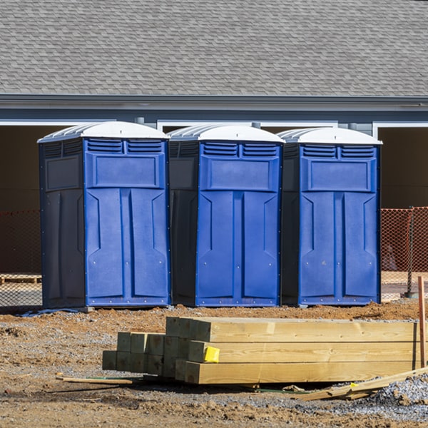 how do you ensure the portable toilets are secure and safe from vandalism during an event in Van Orin